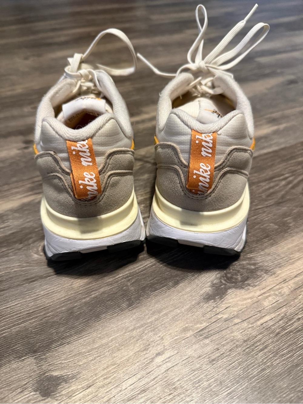Nike Cream and Orange Heritage Trail Sneakers